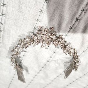 Wedding  silver studded tiara
